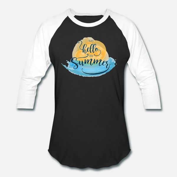 

say hello to summer тенниска мужчин печать футболка o-образным вырезом мужская фитнес юмор весна осень природные рубашки