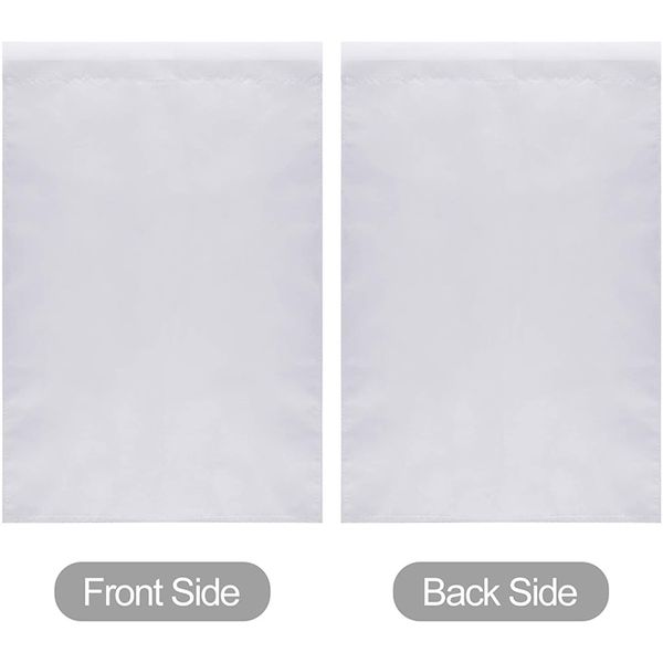 

12x18 double sided 3 layers ,diy yard white plain blank garden flags ,sublimation 30x45cm 100d polyester, ing
