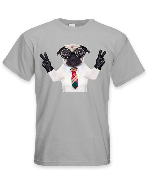 

2019 new fashion summer new design cotton male tee shirt designing pug dog with men's t-shirt - cute pet pugs tee