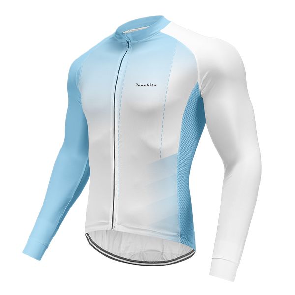

racing jackets runchita sports cycling jersey spring summer bicycle clothing long sleeve mtb shirt bike ciclismo, Black;red