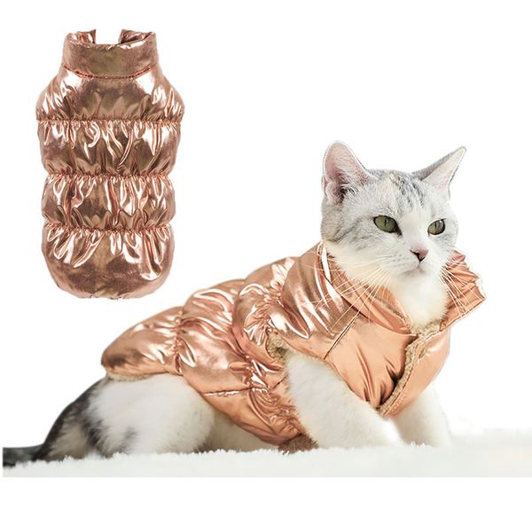 

dog apparel winter warm pet vest clothes goods waterproof padded coat down jacket for small dogs chihuahua puppy cat raincoat