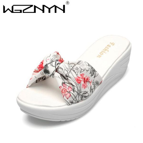 

women sandals platform sandals shoes women bow slipper indoor outdoor flip-flops beach shoe female slippers, Black