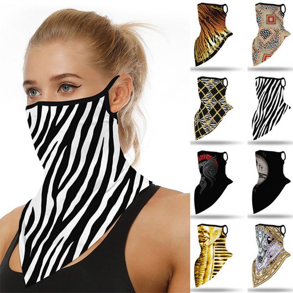 

fashion women face mask printing bandanas scarf windproof anti-uv headband seamless face masks neckerchief outdoor cycling face mask 2020 in