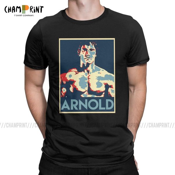 

arnold schwarzenegger men's t shirt vintage tees short sleeve round neck t-shirt cotton 6xl clothes