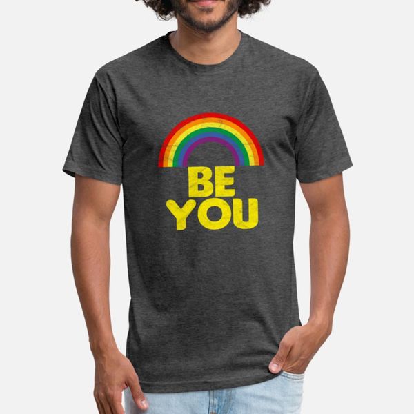 

lgbt be you t shirt men print tee shirt plus size 3xl vintage crazy building spring outfit shirt