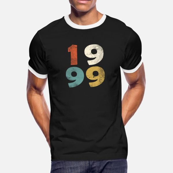 

vintage 1999 19th birthday 19 years 19th t shirt men create tee shirt euro size s-3xl fit crazy breathable spring autumn leisure shirt