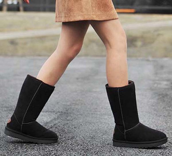 

classics fashionable and exquisite womens boots high heels and genuine leather outdoors fashion boots 01 p22, Black