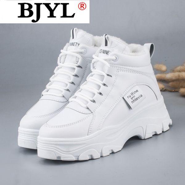 

women's casual sneakers winter sneakers with plush fur warm women's shoes shoes with lacing on, Black