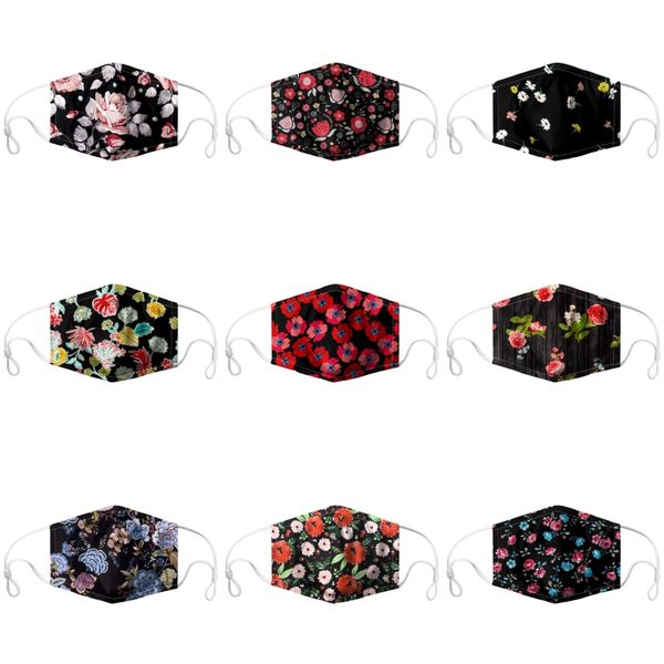 

party venice mask for adults fashion printed half face masks festival supplies#207, Black