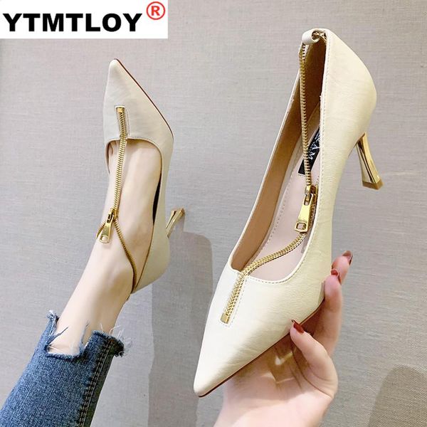 

women high heel pumps fashion party shoes woman pointed toe dress shoes thin heels women pumps size 35-39, Black