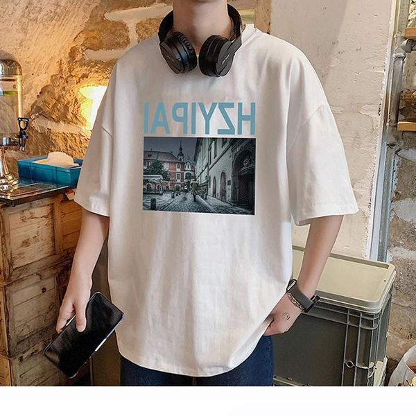 

summer ultra fire cec short-sleeved t-shirt loose korean wave of hip-hop clothing brand trend ins wild short-sleeve, White;black