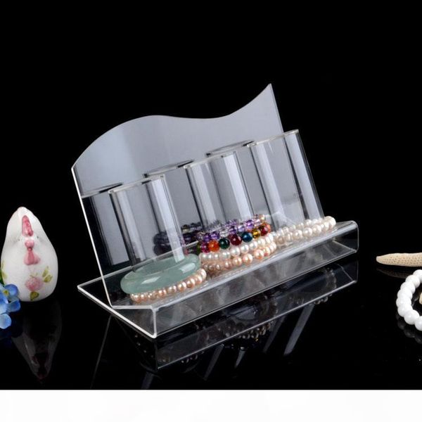 

clear acrylic grade bracelets holder watch bangle display stand rack jewelry storage shelf, Black;white