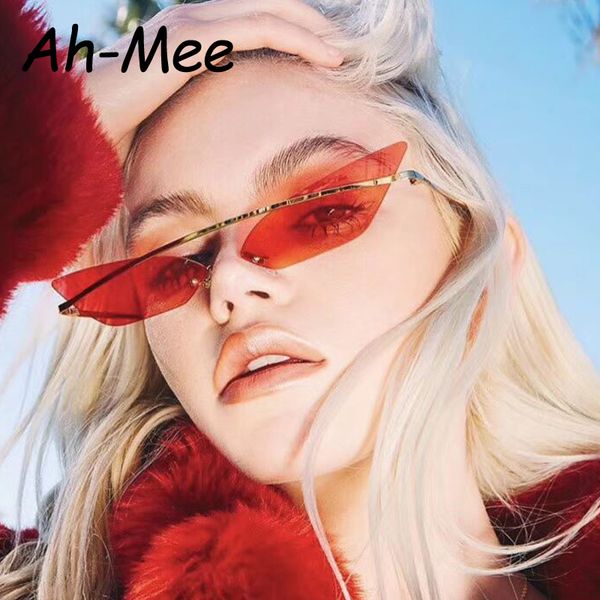 

luxury cat eye sunglasses women cool brand female sun glasses vintage metal frame mirror ladies shades trending triangle eyewear, White;black