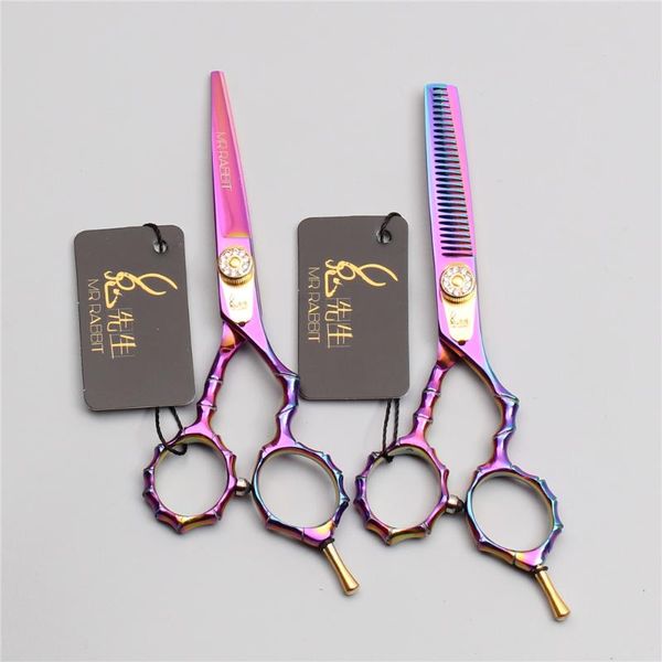 

hair scissors 5.5" 16cm japan 440c mr colorful haircut pro hairdressier's cutting shears thinning styling tool m9010