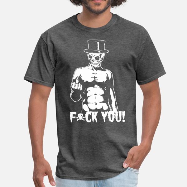 

skeleton bowler hat insult heavy metal funny gothi t shirt men personalized 100% cotton s-xxxl pattern graphic casual spring autumn trend