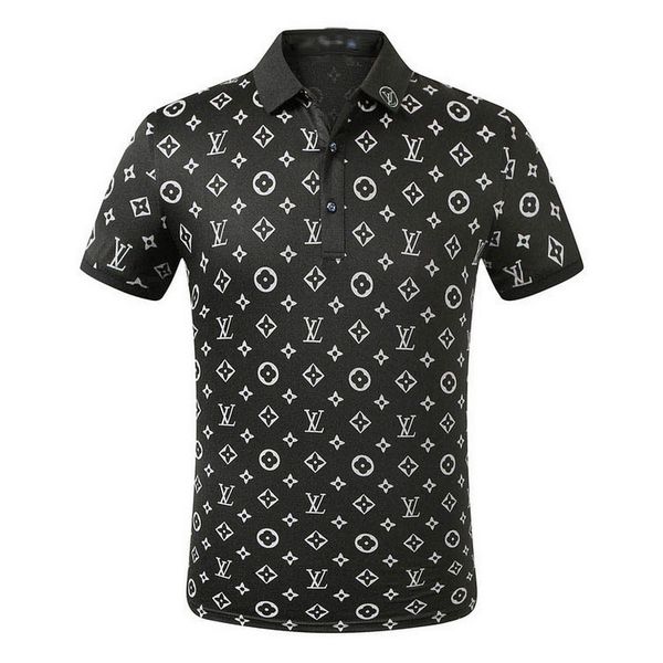 

2020ss italian new designer men's polo shirt short sleeve fashion casual medusa polo shirt floral embroidery men's luxury polos sh, White;black