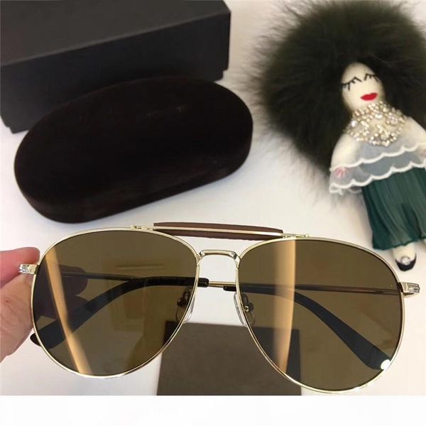 

sean tf536 rose gold gold mirrored pilot sunglasses 0536 60mm fashion brand sunglasses with box, White;black