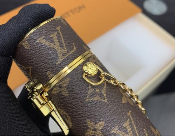 

the latest art design cosmetic case key ring canvas material gold code luggage feature lock lipstick box can be worn alone, Silver
