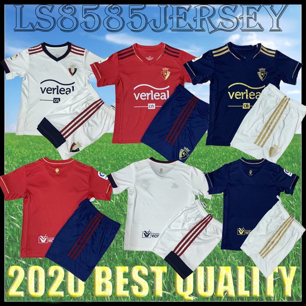 

kids kit 20 21 osasuna home soccer jerseys away centenary camiseta de fÃºtbol 2020 2021 chimy Ã¡vila r.torres rubÃ©n garcÃ­a 3rd football shirts, Black