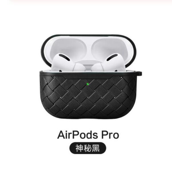 

earphone leather case for airpods1 2 antifall cover airpods pro 3 luxury imitation pu silicone protective cases antifingerprints