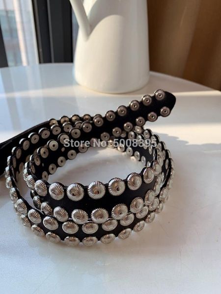 

elfstyle] - fashion black fashion cow leather belt overall studded woman buckle belts 2020 rock belts, Black;brown