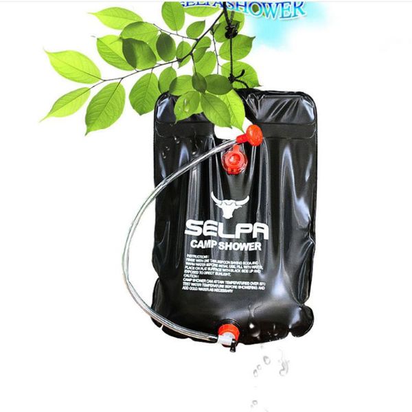 

water storage bag outdoor portable solar water bag 20l camping bath shower bags camping equipment with faucet