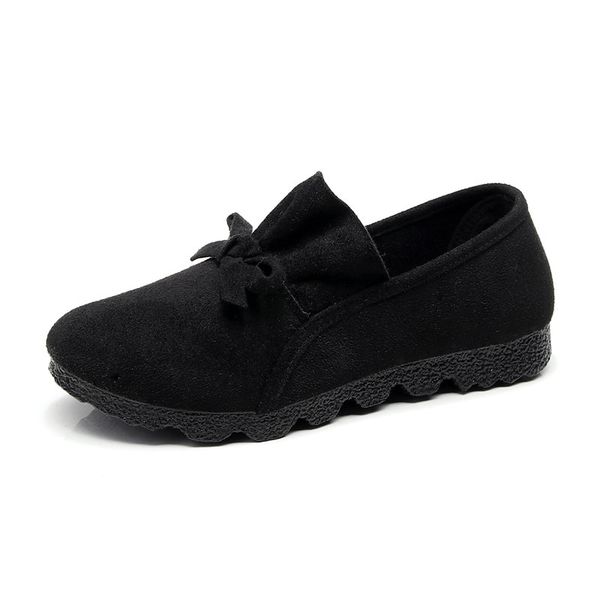 

2020 new cloth shoes women's shoes single black work flat low-pregnant women beanie