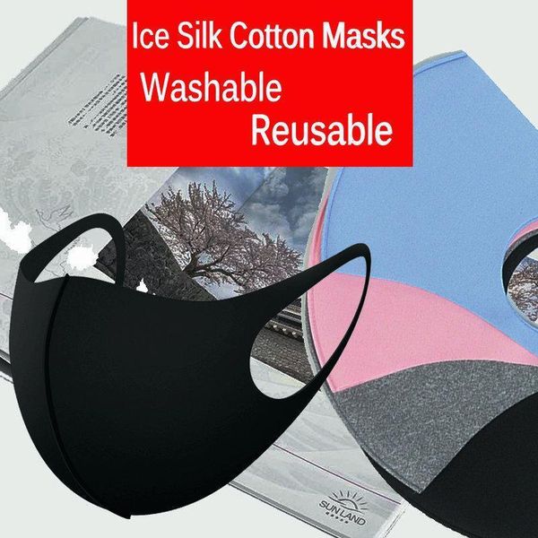 

хлопок взрослый m многоразовые маски шелковый дети anti-dust ice cover рм2,5 респиратор пылезащитный антибактериальный моющийся designer fac