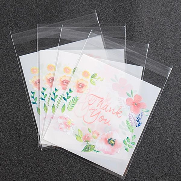 

100pc transparent opp plastic bags for candy gift packaging bag self adhesive resealable of diy wedding wrap up cookies gift bag