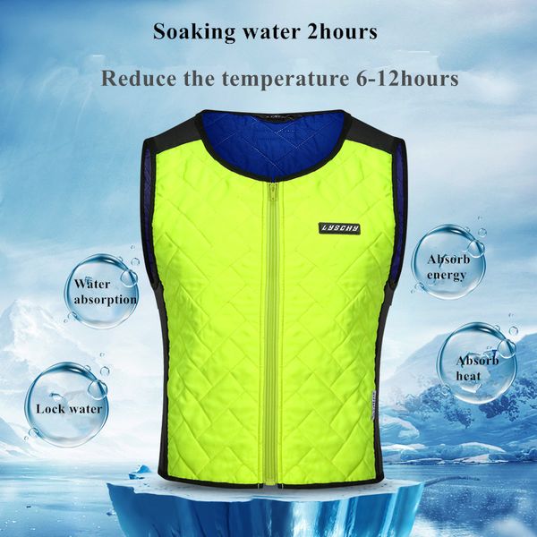 

lyschy motorcycle cooling vest summer motorbike water cooling jacket for men motos moto motocross street riding sports ice vest