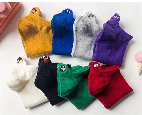 

печатный сплошной цвет носок тапочки женские повседневный трикотажные чулочно-носочные изделия конструктора женщин вышивки носки мода смазли, Black;white