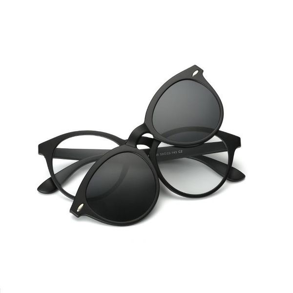 

w-145 ultra-light polarized clip on myopia sunglasses frame men women magnetic eyewear eyeglass frame tr90 optical glasses, Black