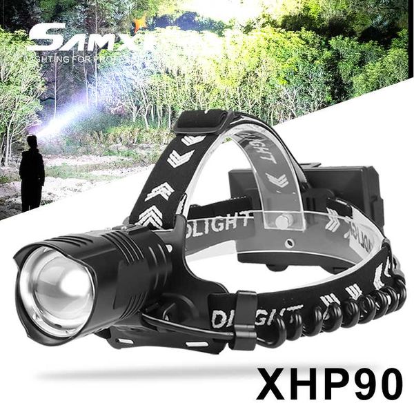 

xhp90/70/50 rechargeable headlamp high brightness headlight 3pcs 18650 fishing head torch as bike light for camping lantern