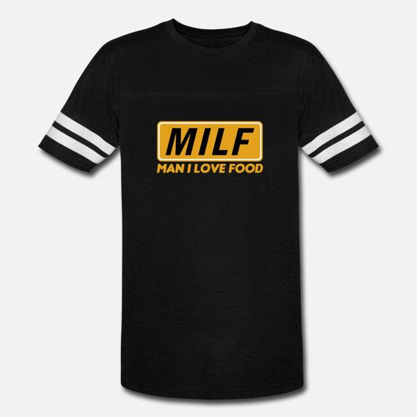 

milf man i love food t shirt men cute cotton o neck letter cute comical spring autumn pictures shirt
