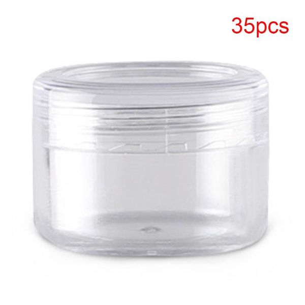 

20/35pcs makeup tool travel face cream cosmetic transparent empty container bathroom dispenser lotion portable refillable bottle