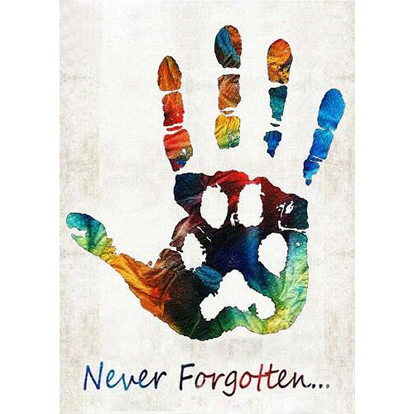 

never forgotten" home decor diy bead embroidery 30*40cm 3d diamond painting