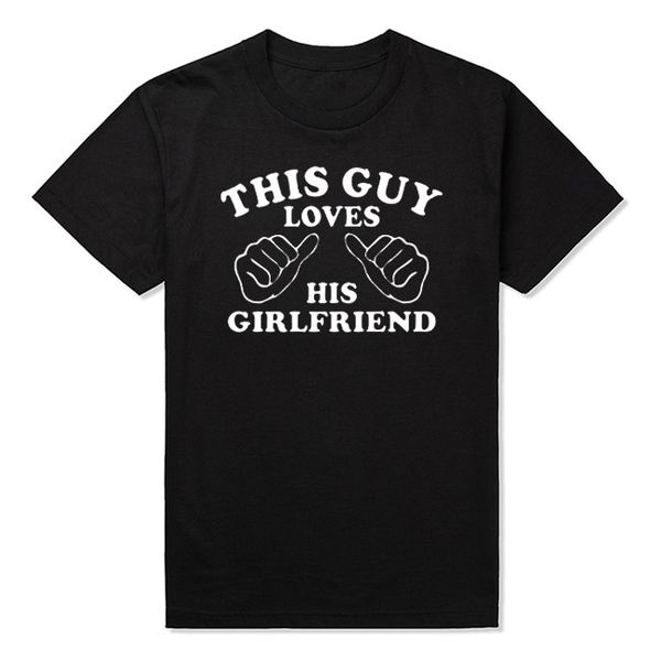 

boyfriend gift anniversary gift shirt valentines tshirt t shirt this guy loves his girlfriend i love my girlfriend shirt gift