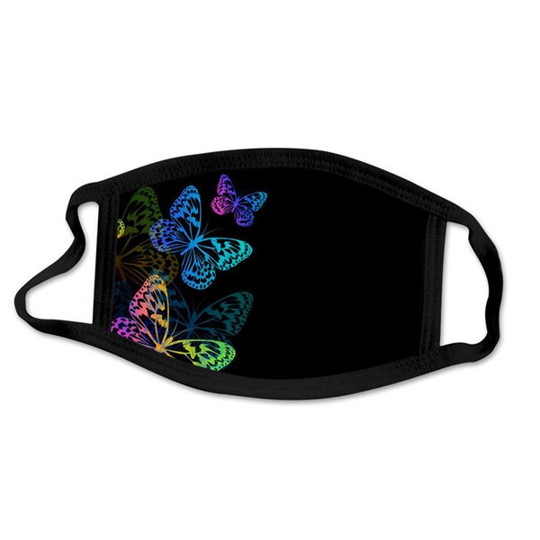 

Face Mask Fashion Butterfly Breathable Dust-proof Summer Sunscreen Masks Personality Printing Cycling Mask Designer Masks In stock! 05