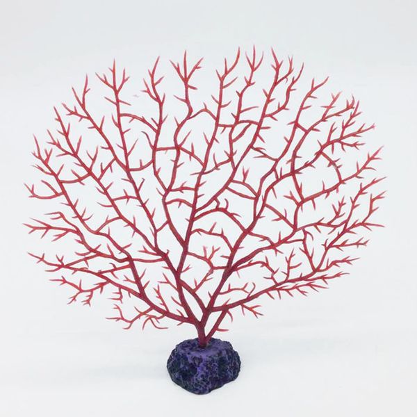 

soft fish aquarium decoration red anemone coral artificial aquatic simulation resin coral