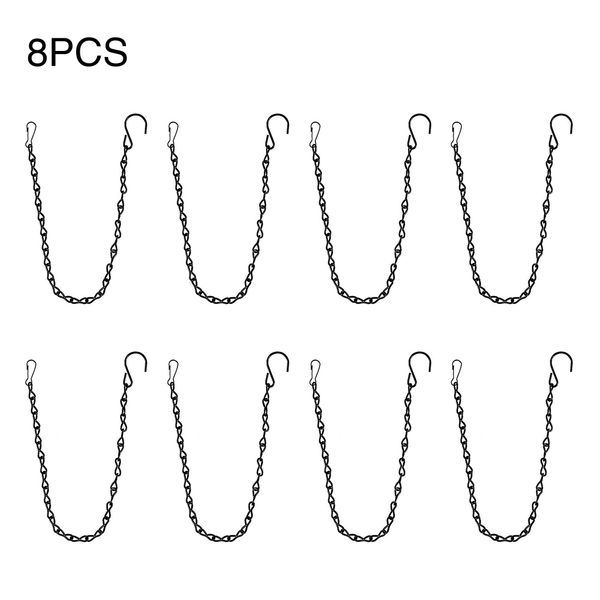 

8pcs home decoration wear resistant garden basket iron outdoor hanging chain