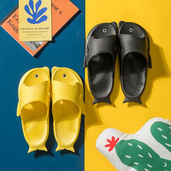 

new summer slippers women cute and funny penguin ladies slippers casual cartoon shoes, Black