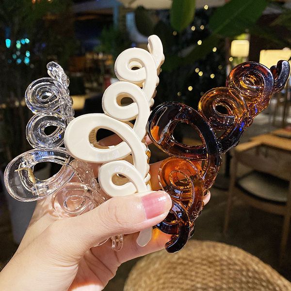 

korean style hair claw woman vintage crab women hair accessories hollow out hairpins hair clips headwear barrettes, Golden;silver