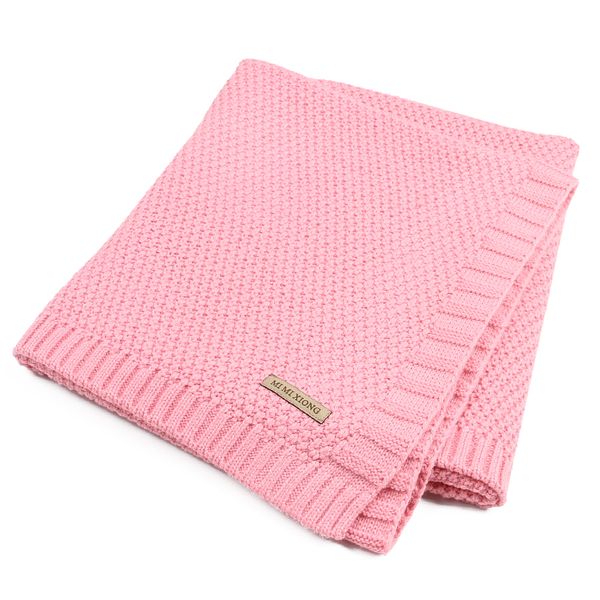 

baby blanket knitted newborn swaddle wrap blankets super soft toddler infant bedding quilt for bed sofa basket stroller blankets