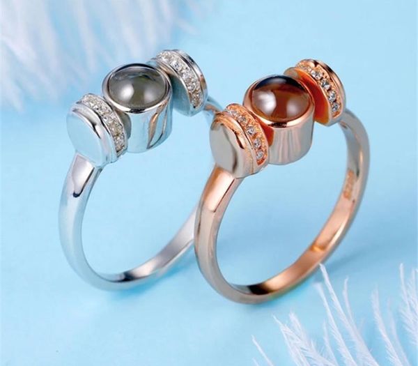 

charm projection i love you 100 language rings for women girls 925 silver rose gold ringen fashion lover gifts wedding11