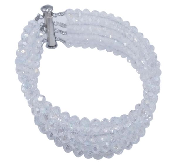 

wholesale classic fashion nigeria wedding africa beads jewelry set transparent necklace bracelet bridal jewelry sets002, Black