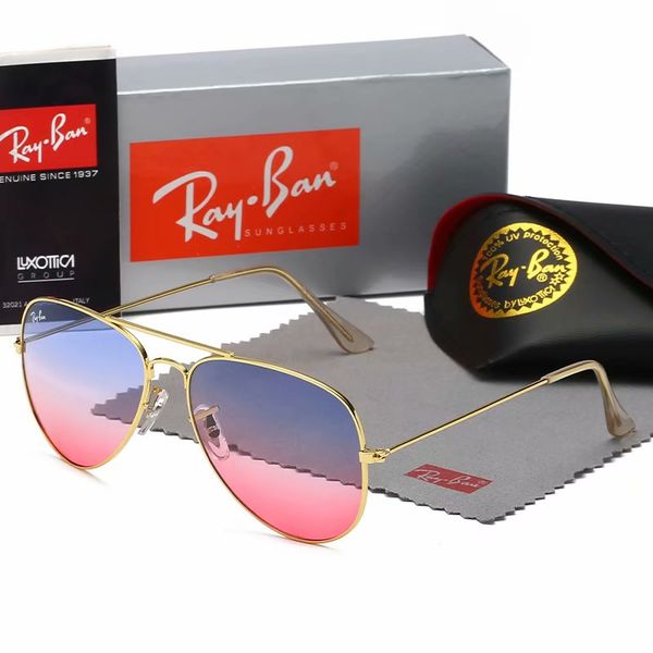 

brand designer sunglasses.luxury men and women driving sunglasses. uv400 6 colors optionals. model r3025 ray glasses, White;black