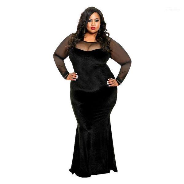 

long sleeve long sleeve dresses plus size women clothing women designer dresses mesh panelled sheer dresses casual, Black;gray