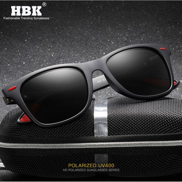 

vintage tr90 polarized sunglasses for men square fashion new designer driving shades retro fishing sun glasses pm0016, White;black