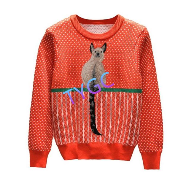 

sweater fleece woollen sweater knit woolly shirt contrast color pullover ladies long sleeve crew-neck polka dot autumn wear, White;black
