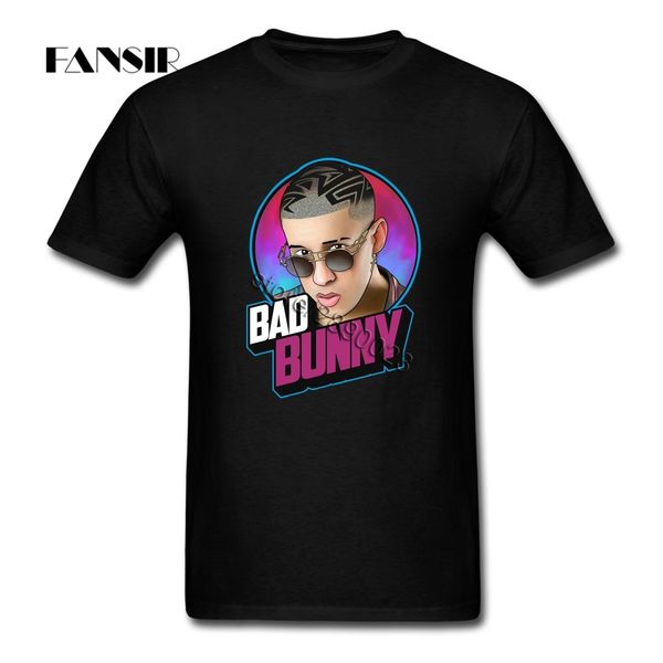 

men tshirt funny 100% cotton short sleeve shirts man bad bunny family clothing